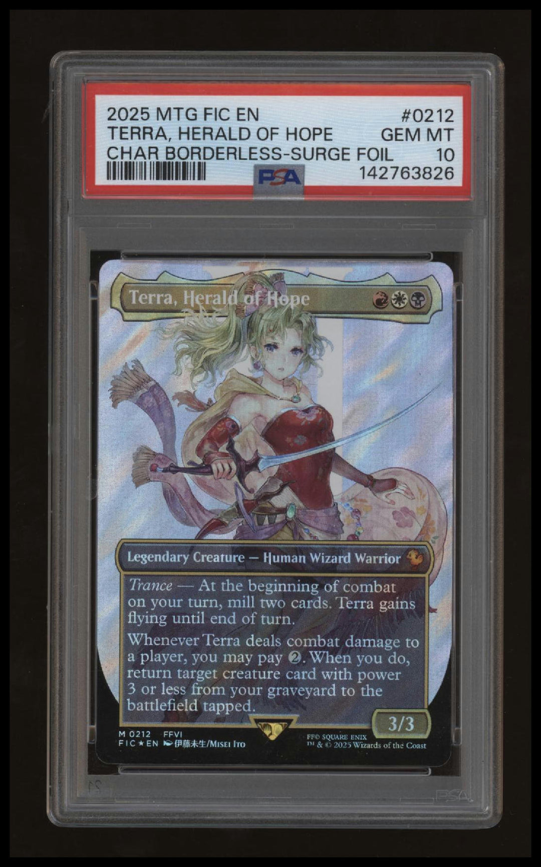 Magic The Gathering - Terra Herald Of Hope - 0212 - PSA 10