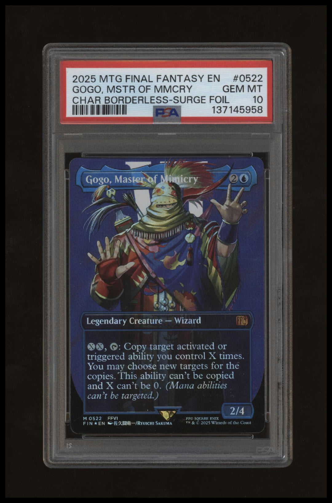 Magic The Gathering - Master of Mimicry - 0522 - Final Fantasy - PSA 10