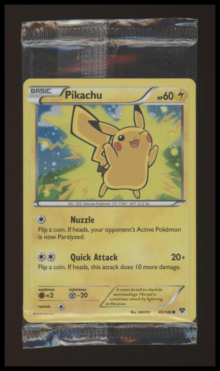 Pokemon - Pikachu - XY Movie Promo - 42/146 - Holo - 2 Card Set - Sealed