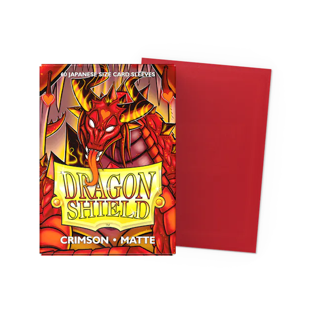 Dragon Shield 60ct Mini Matte Crimson