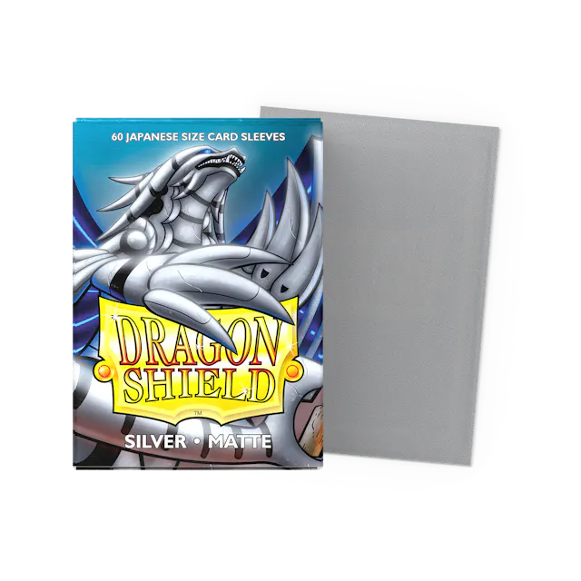 Dragon Shield 60ct Mini Matte Silver
