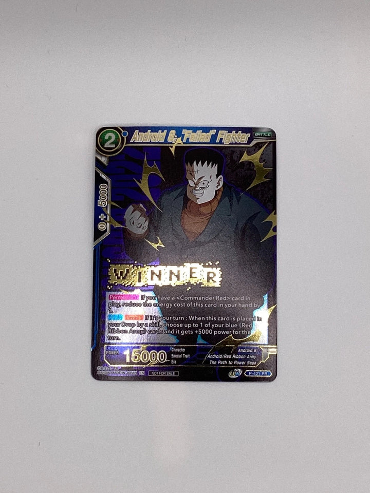 Dragon Ball Super - Android 8, Failed Fighter - Winner - P-421 - Near Mint 🔥🔥