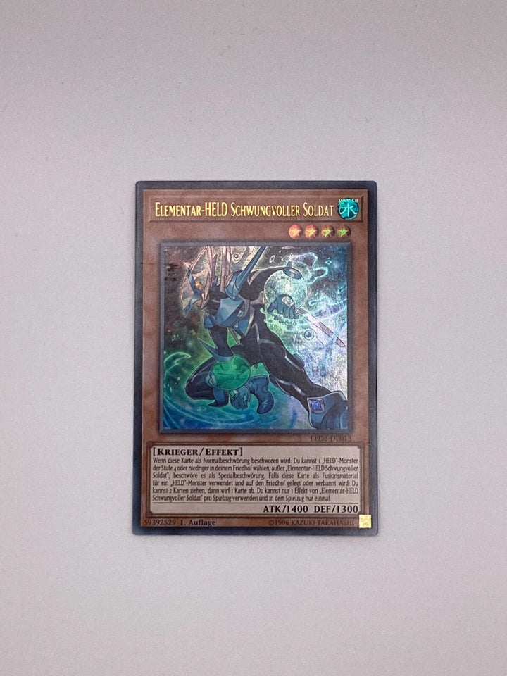 Yugioh Elemental HERO Liquid Soldier - Ultra - German - 1st Ed - LED6-DE013 - NM