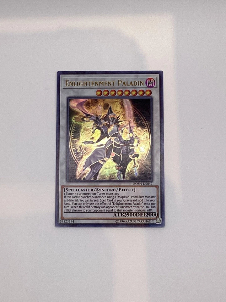 Yugioh Enlightenment Paladin - Misprint - Ultra Rare - BOSH-EN047 - Near Mint
