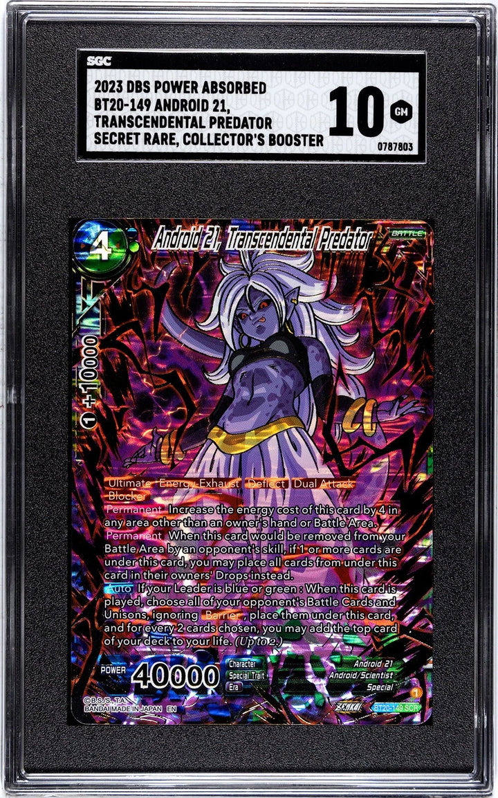 DragonBall Super Android 21, Transcendental Predator - Collector Booster -SGC 10