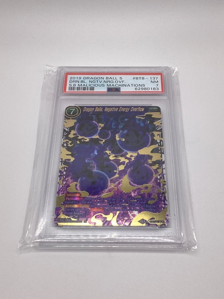 Dragon Ball - Dragon Balls, Negative Energy Overflow - BT8-137 - SCR - PSA 7 🔥