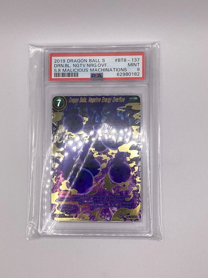 DragonBall - Dragon Balls, Negative Energy Overflow - BT8-137 - SCR - PSA 9 #3🔥