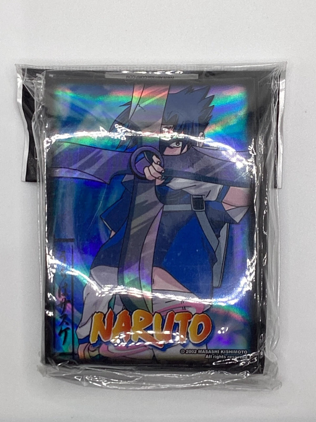 Naruto CCG - Sasuke Uchiha Sleeves - 50 Count - Blue - 2002 - Sealed 🔥🔥🔥
