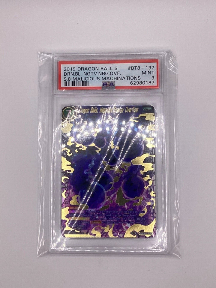 DragonBall - Dragon Balls, Negative Energy Overflow - BT8-137 - SCR - PSA 9 #2🔥