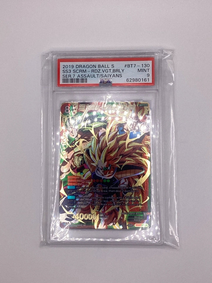 DragonBall - SS3 Scramble Raditz, Vegeta & Broly - BT7-130 - SCR - PSA 9 #3 🔥🔥