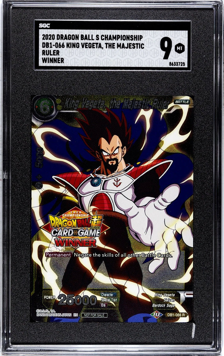 DragonBall Super - King Vegeta, The Majestic Ruler - Winner stamped - SGC 9 #1