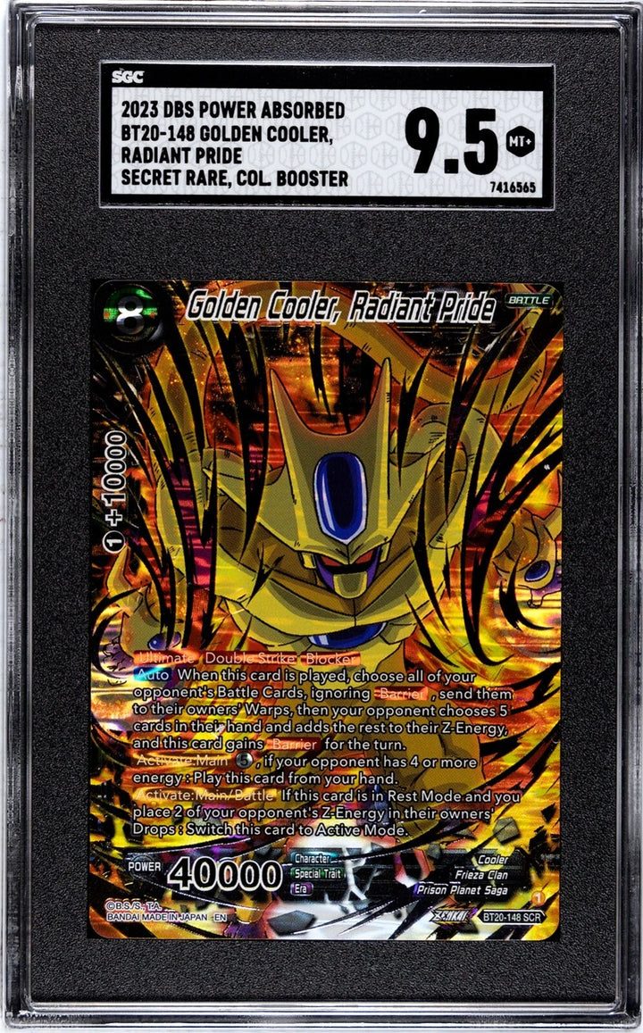 DragonBall Super Golden Cooler, Radiant Pride - Collector Booster - SGC 9.5
