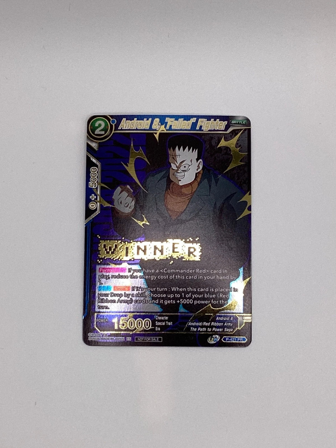 Dragon Ball Super - Android 8, Failed Fighter - Winner - P-421 - Near Mint 🔥🔥