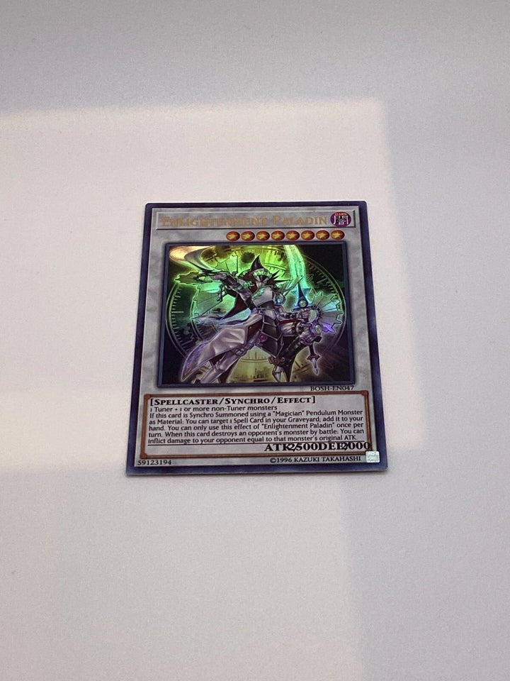 Yugioh Enlightenment Paladin - Misprint - Ultra Rare - BOSH-EN047 - Near Mint