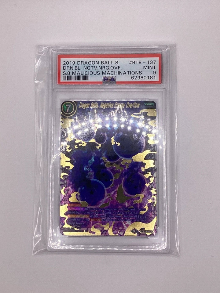 DragonBall - Dragon Balls, Negative Energy Overflow - BT8-137 - SCR - PSA 9 #1🔥