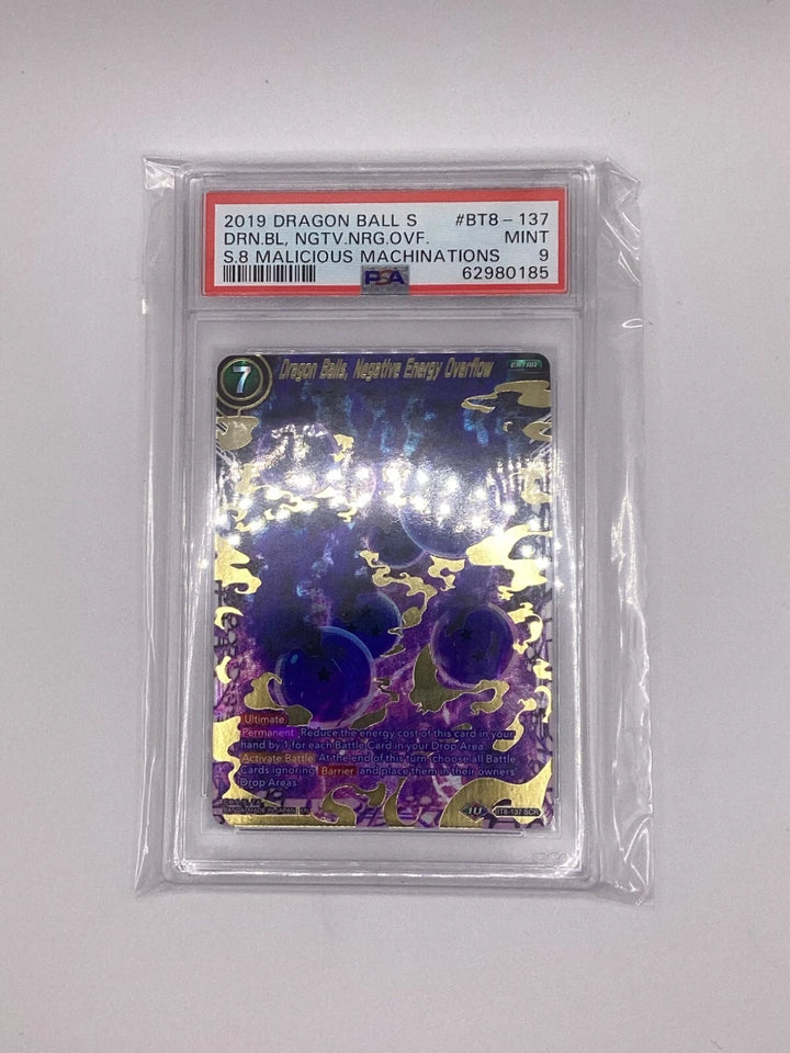 DragonBall - Dragon Balls, Negative Energy Overflow - BT8-137 - SCR - PSA 9 #4🔥