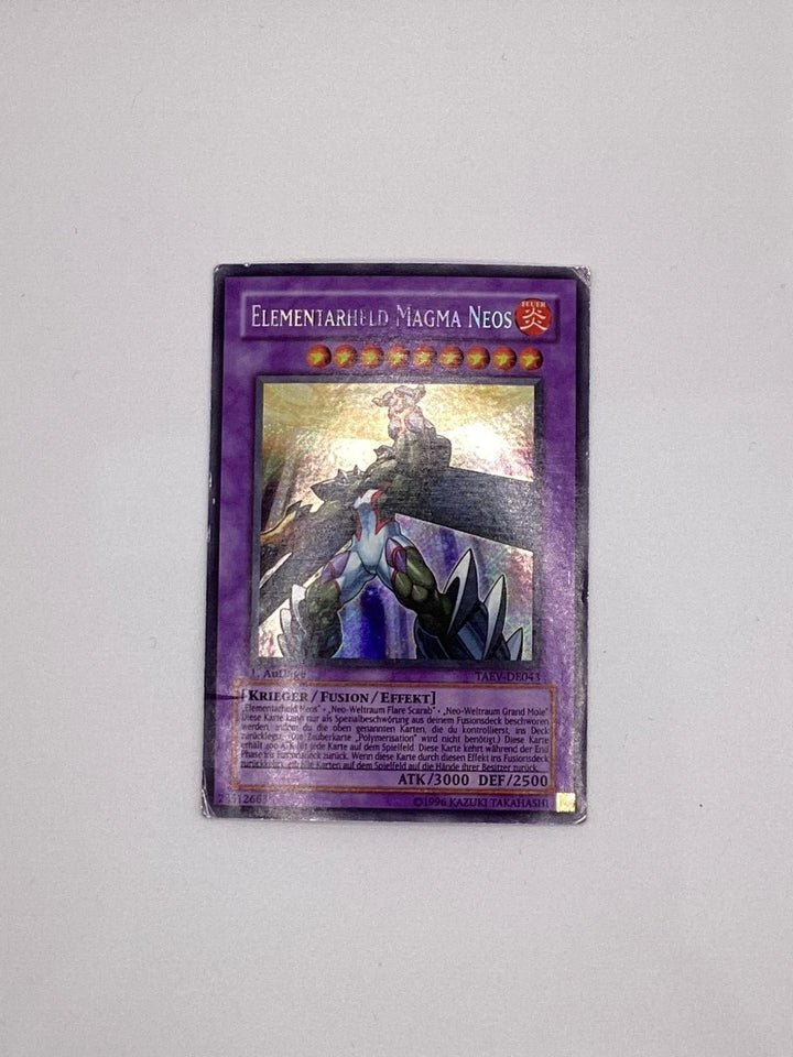 Yugioh - Elemental Hero Magma Neos - TAEV-EN043 - Secret Rare - 1st Ed - DMG 🔥