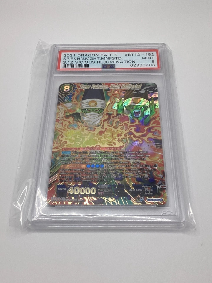 DragonBall - Super Paikuhan, Might Manifested - BT12-152 - Secret - PSA 9 🔥