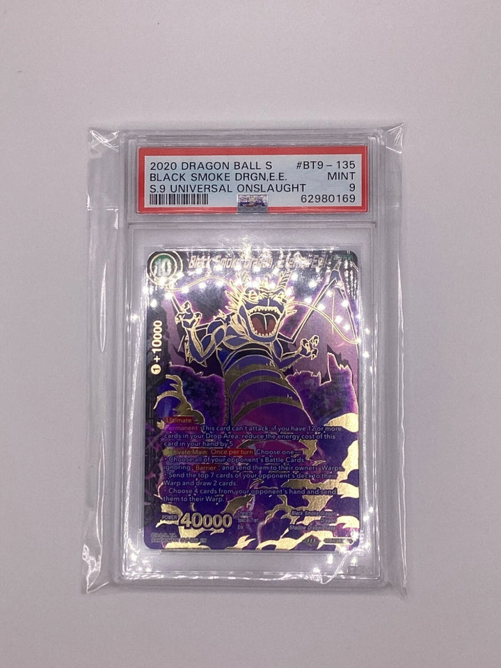 DragonBall - Black Smoke Dragon, Eternal Evil - BT9-135 - SCR - PSA 9 🔥🔥🔥
