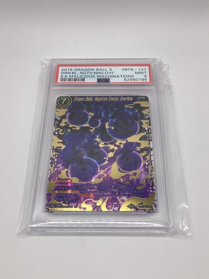 DragonBall - Dragon Balls, Negative Energy Overflow - BT8-137 - SCR - PSA 9 #4🔥