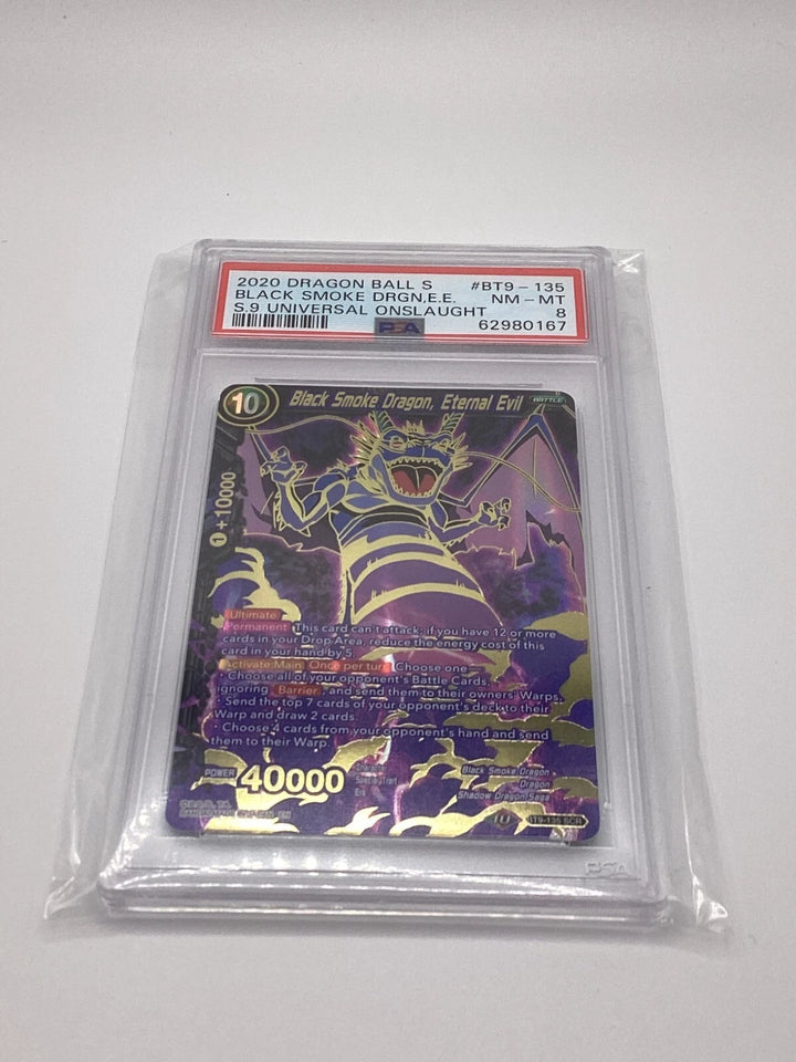 DragonBall - Black Smoke Dragon, Eternal Evil - BT9-135 - SCR - PSA 8 #1 🔥🔥